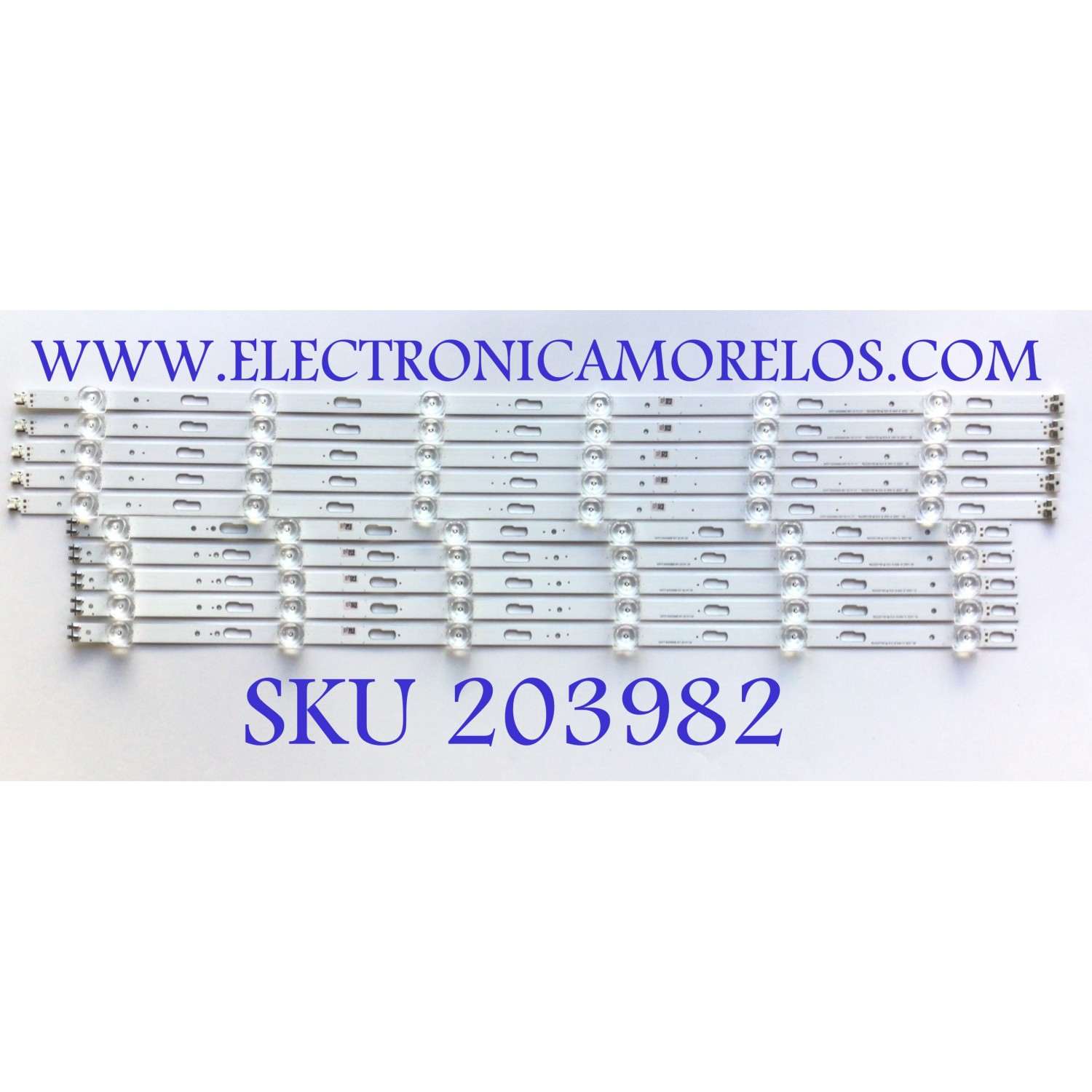 KIT DE LED'S PARA TV SAMSUNG (10 PIEZAS) / NUMERO DE PARTE BN96-50313A / BN96-50314A / V0T7-650SMA-R0 / V0T7-650SMB-R1 / E251781 / PANEL CY-BT065HGLV3H / MODELO UN65TU7000FXZA - Imagen 1
